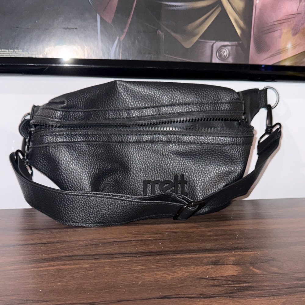 Melt Cosmetics Black Sling Crossbody Bag